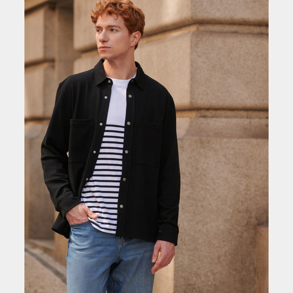Premium piqué overshirt Thumbnail