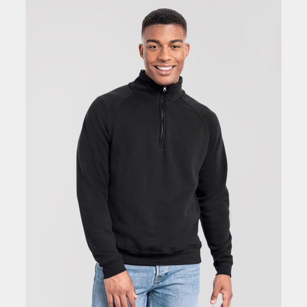 Iconic premium zip-neck sweat Thumbnail