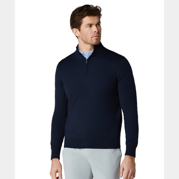 1/4-zip merino blend sweater Thumbnail